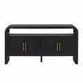 Sideboard aus MDF mit 4 Türen und Metallgriffen, 150 cm