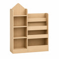 Holz Bücherregal MDF mit Eichenfurnier 80x120x30 cm