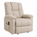 Verstellbarer Polstersessel Leinen Beige