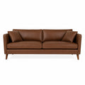 3-Sitzer Ledersofa Braun 200x90x85cm
